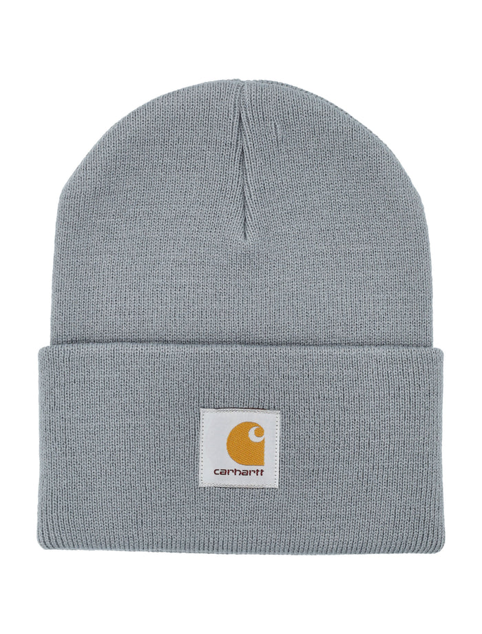 Carhartt Wip Logo Patch Beanie Dove Grey Acrylic Hat