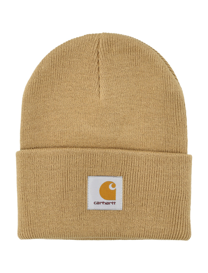 Carhartt WIP Logo Patch Beanie Peanut Acrylic Hat