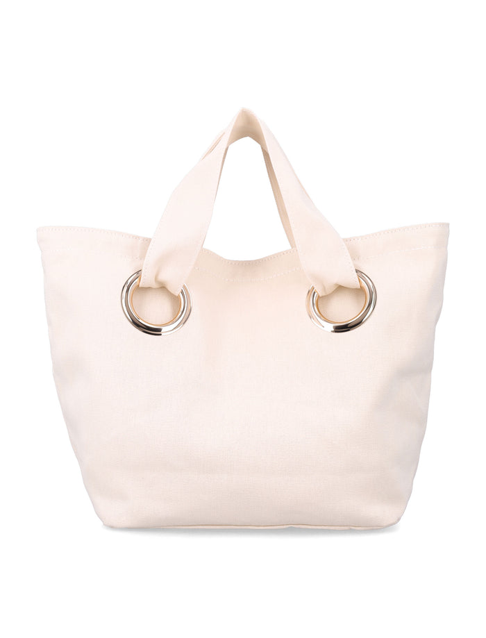 Chloé kids organic cotton tote bag Ivory Trim