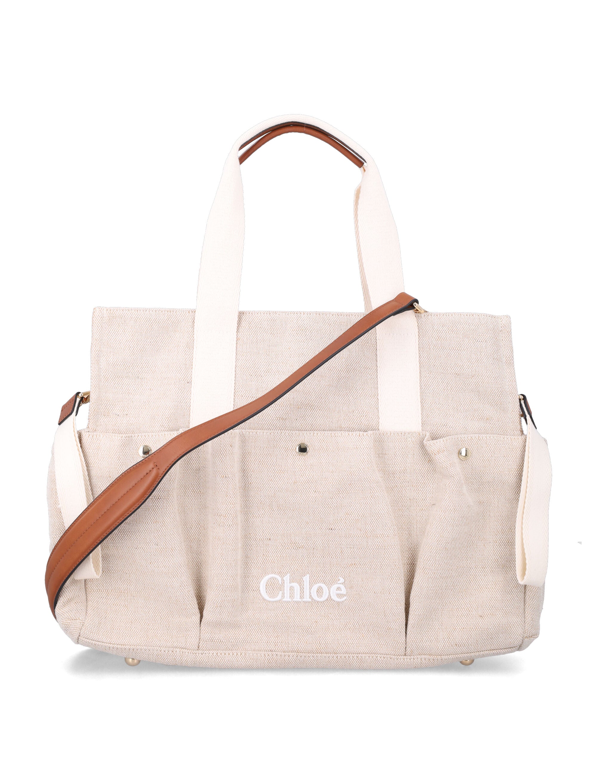 Chloé changing bag Beige Jute Shoulder