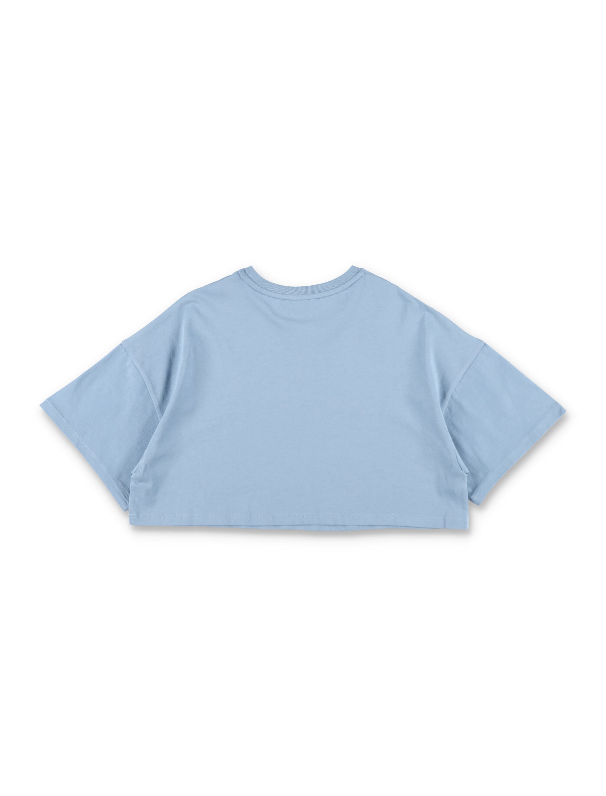 Chloé Logo Cotton Jersey T-Shirt for Girls Cielo Tshirt
