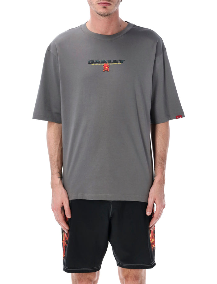 Oakley Flame F&b Cotton T-Shirt Granite Gray