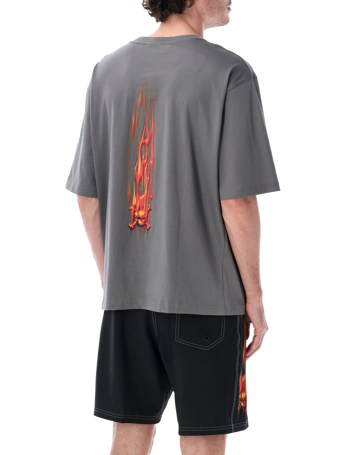 Oakley Flame F&b Cotton T-Shirt Granite Gray
