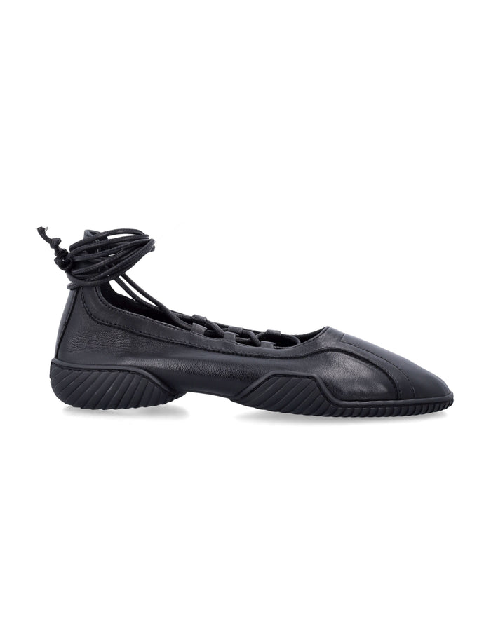 Miista leather Averie Ballerinas Black Flat Shoes