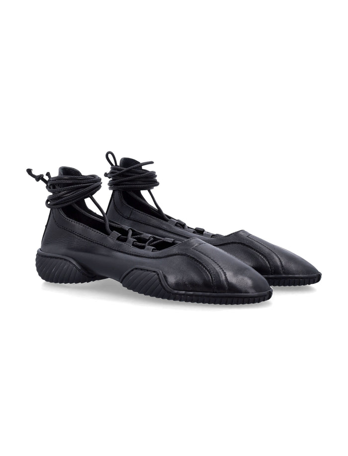 Miista leather Averie Ballerinas Black Flat Shoes
