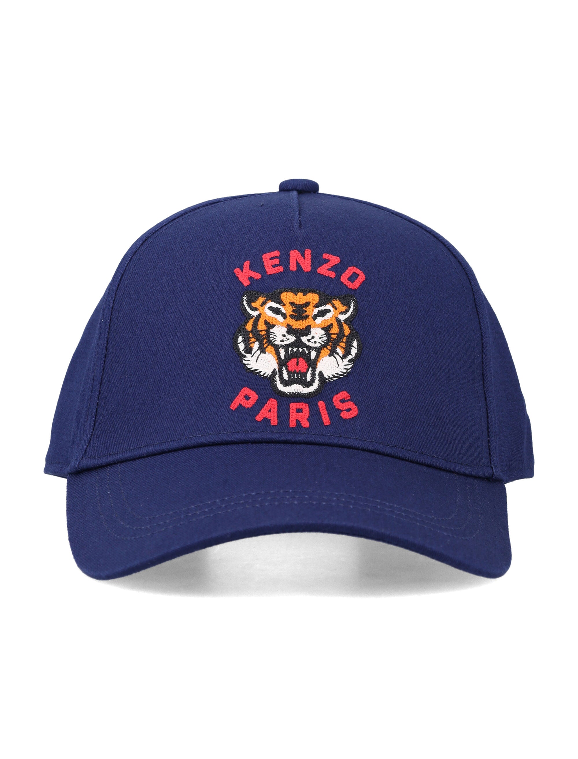 Kenzo Kids embroidered cotton twill cap Navy Hat