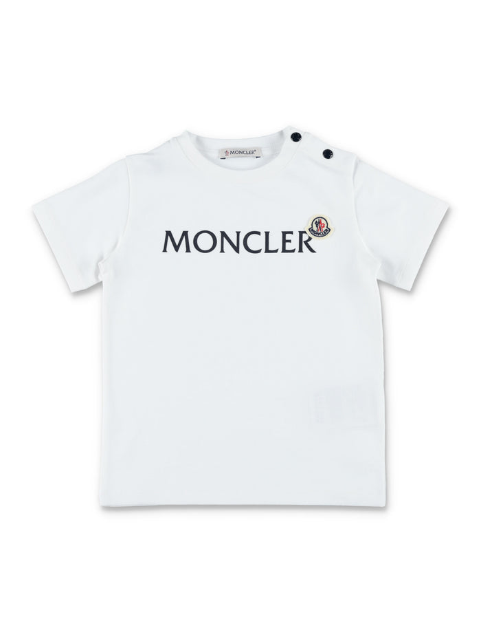 Moncler logo t-shirt and shorts set White Cotton