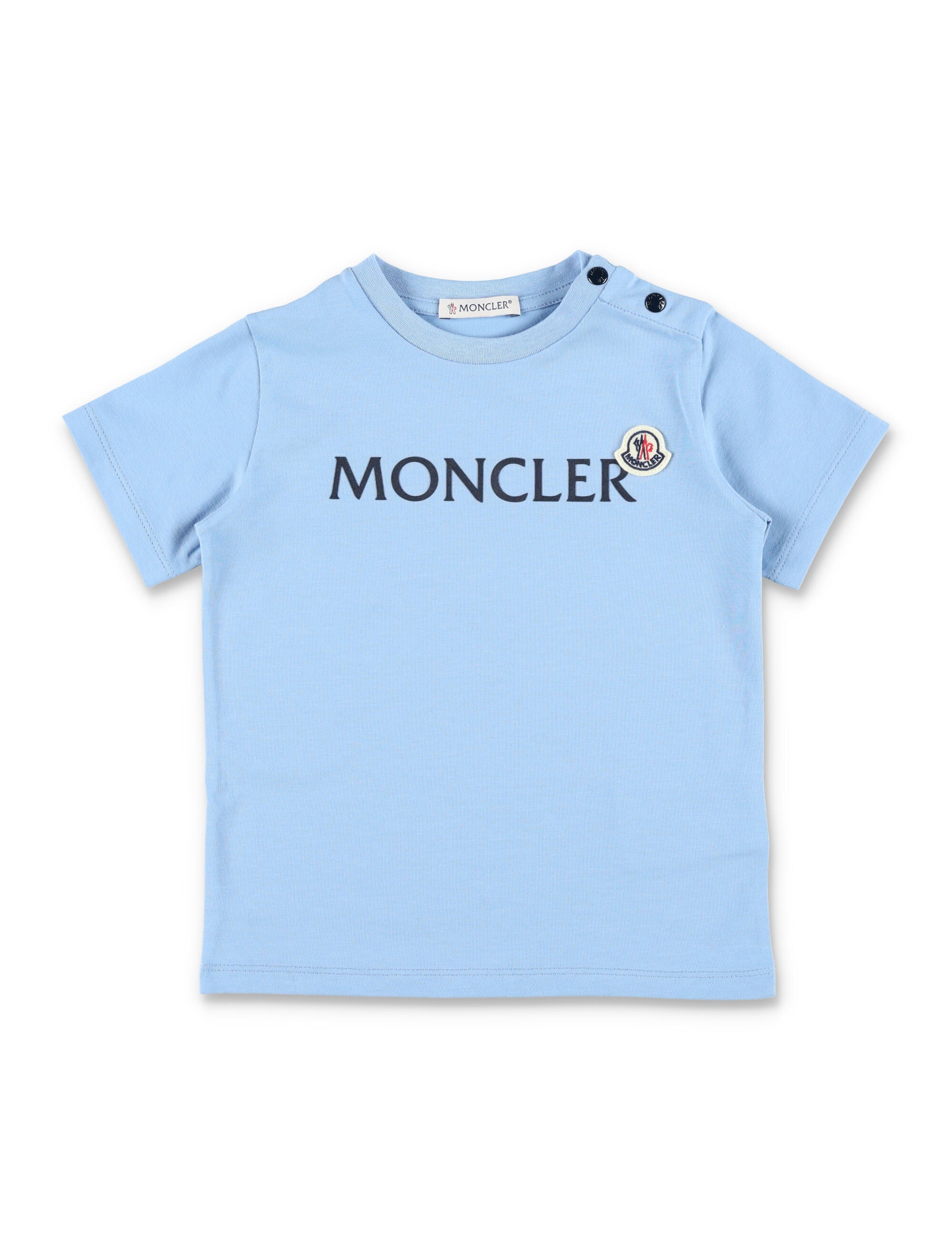 Moncler logo t-shirt and shorts set Blue Cotton