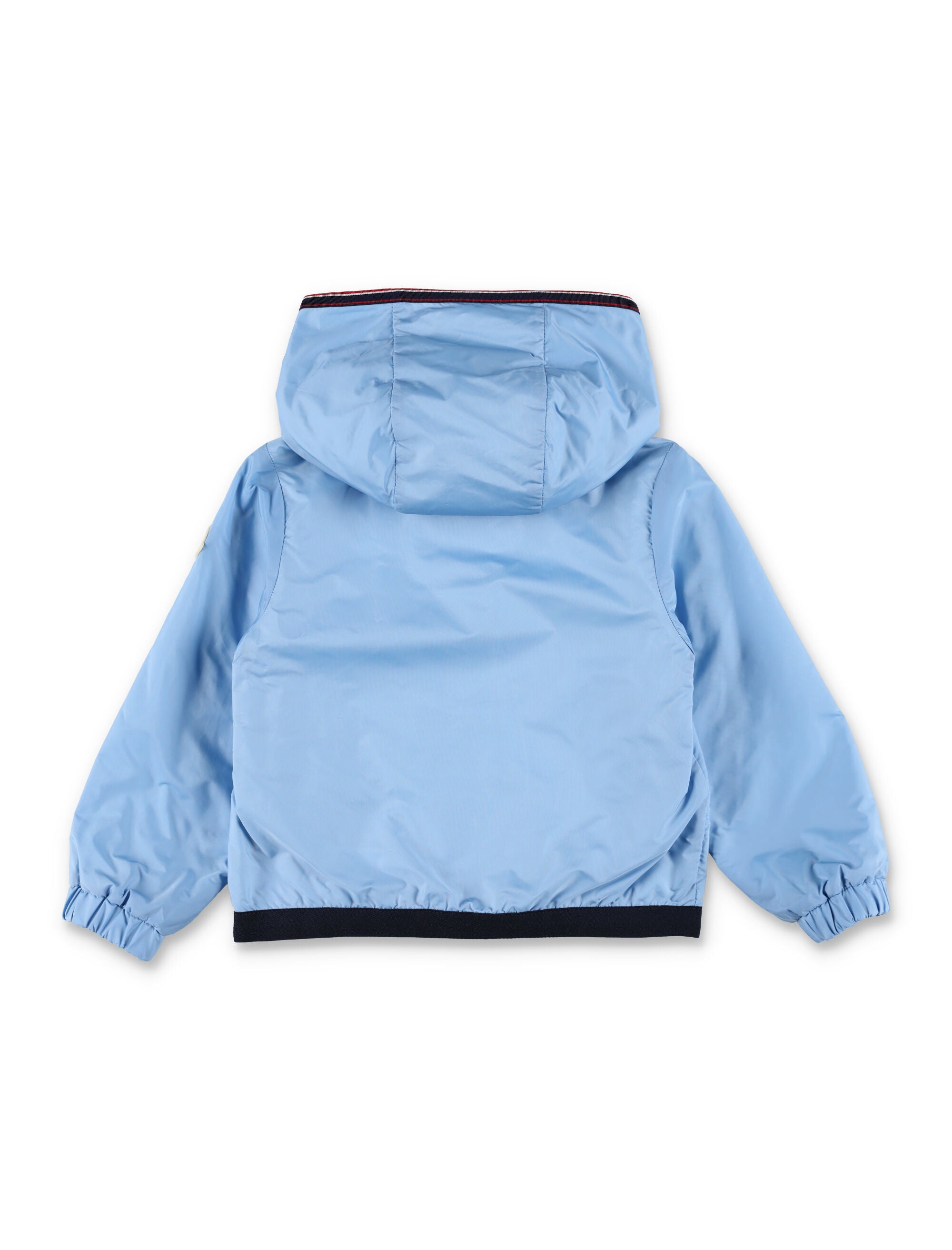 Moncler Anton Rain Jacket For Baby Blue Polyamide Lining