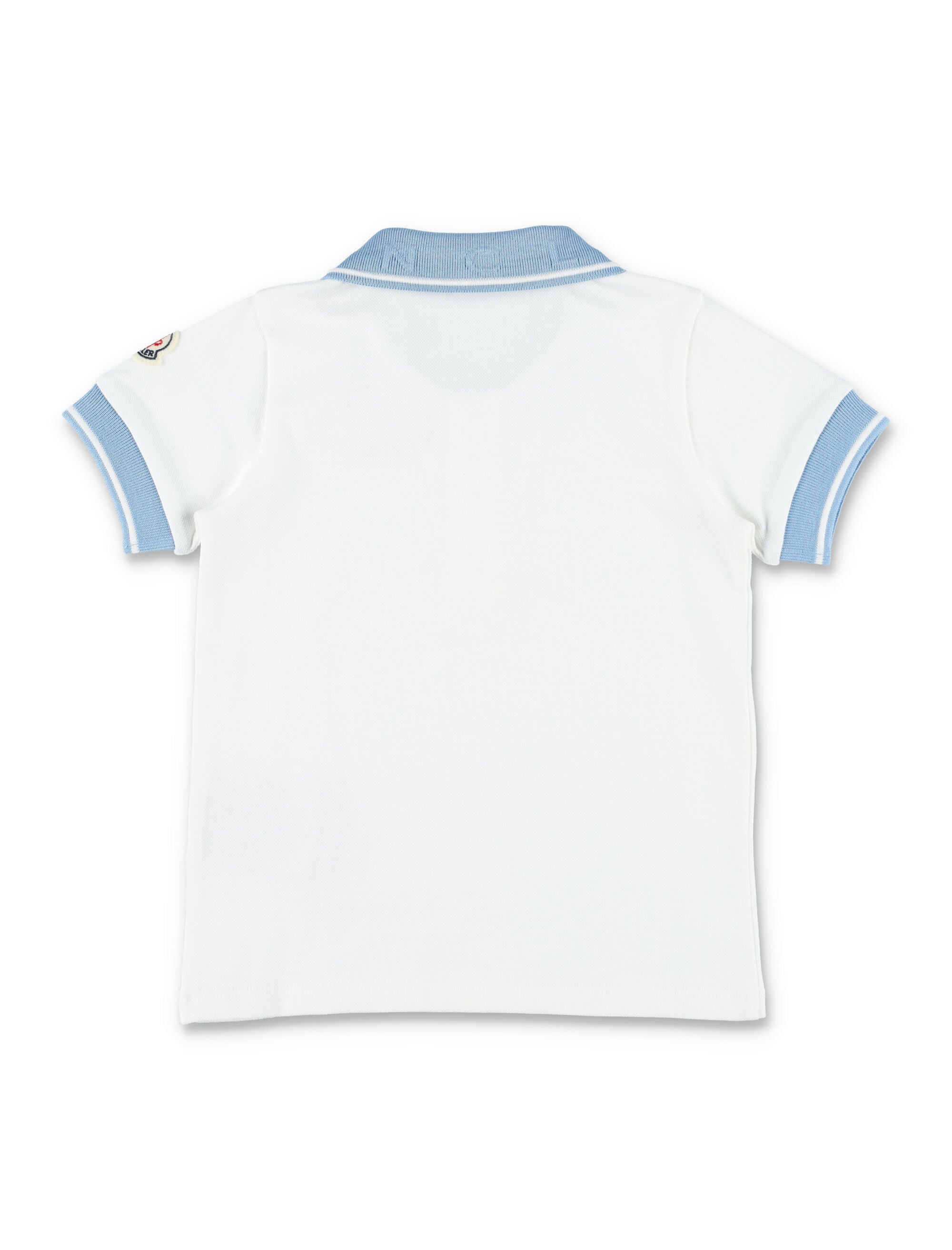 Moncler baby piqué polo shirt White Cotton Tshirt