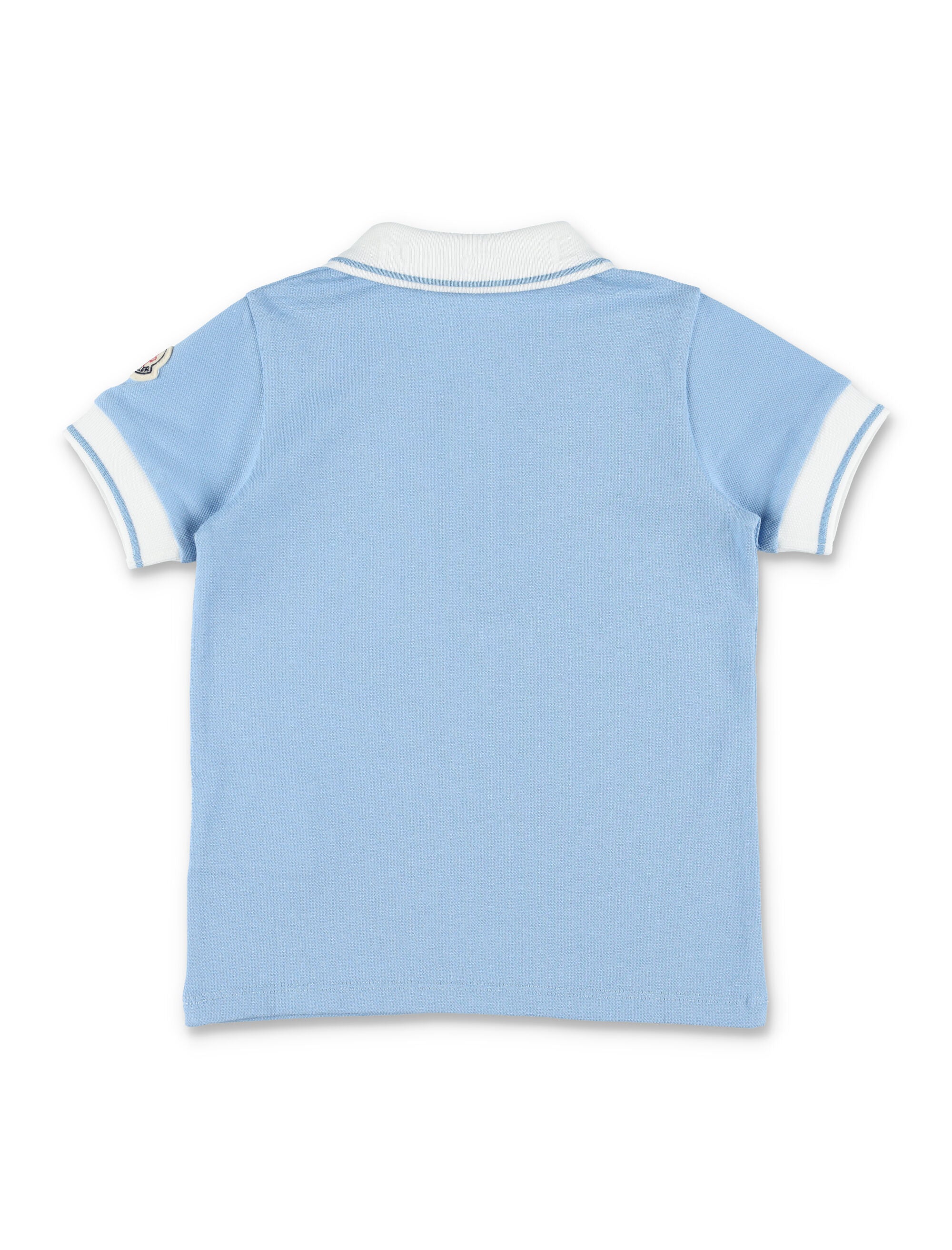 Moncler baby piqué polo shirt Blue Cotton Tshirt