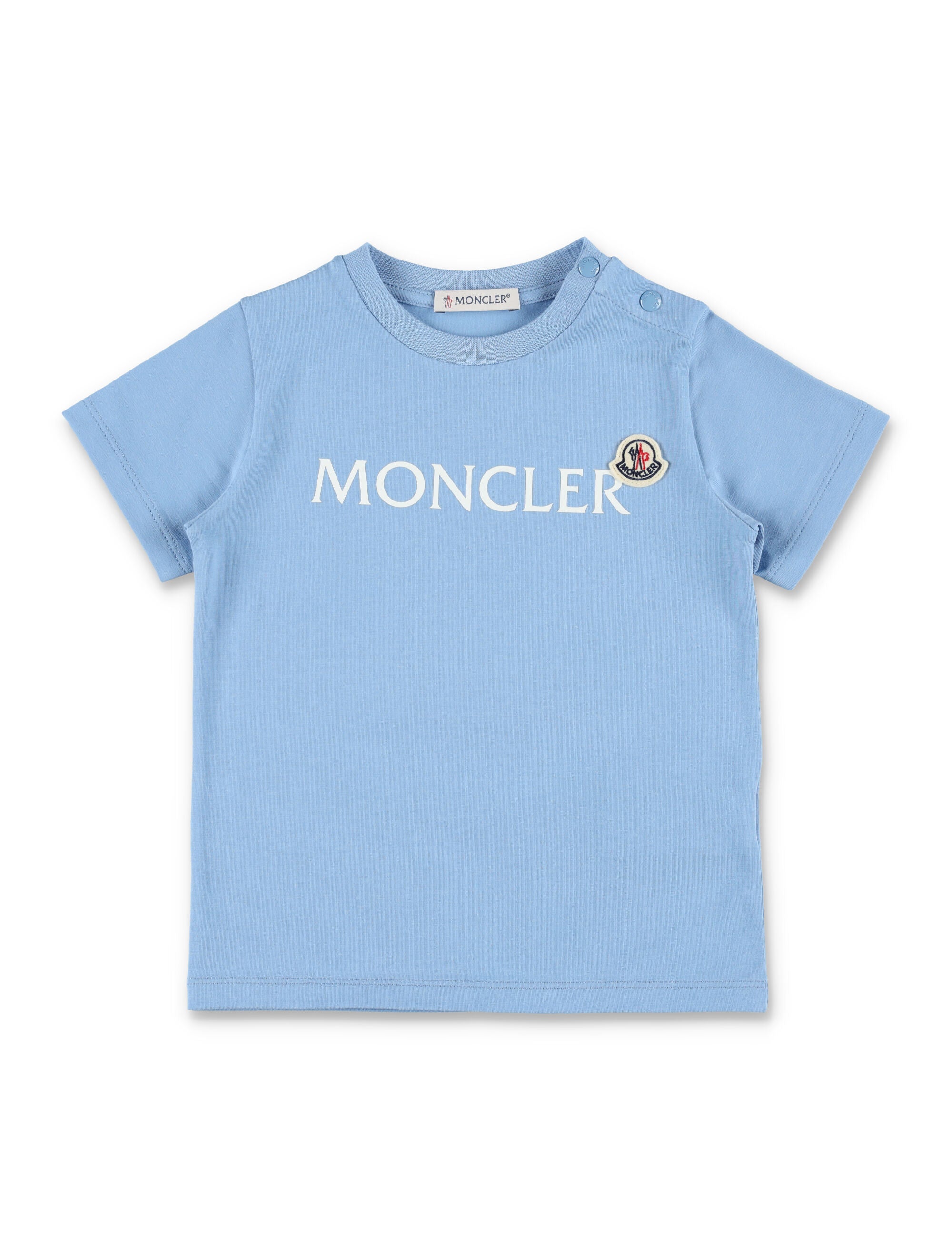 Moncler logo cotton t-shirt Blue Tshirt