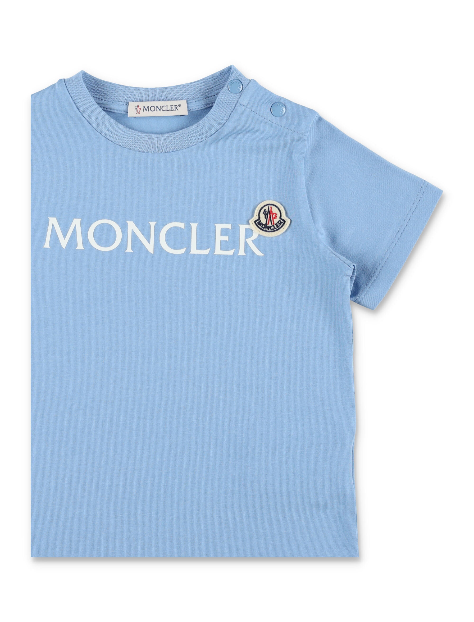 Moncler logo cotton t-shirt Blue Tshirt