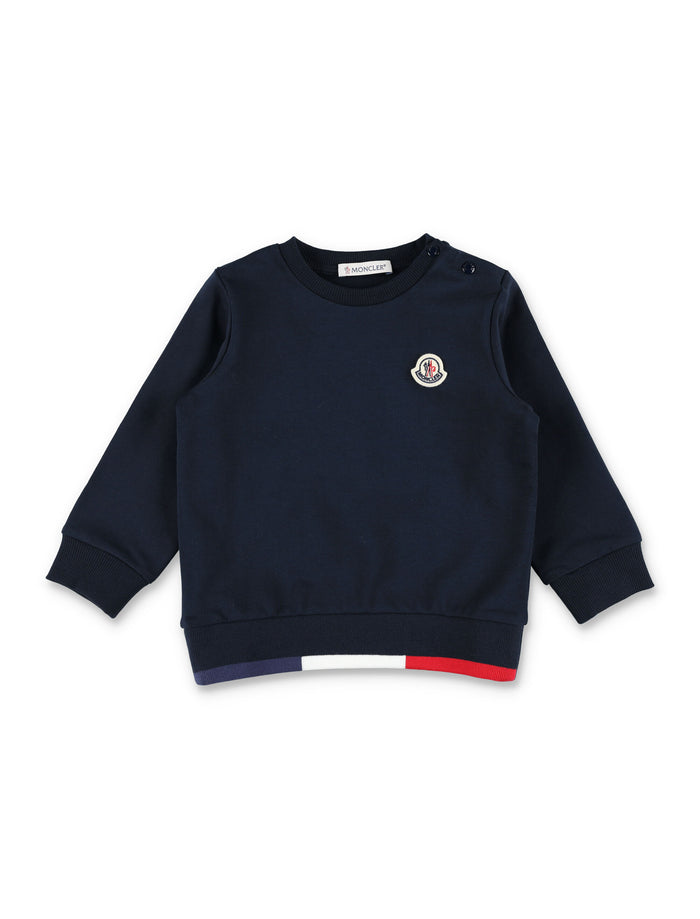 Moncler fleece jogging set for baby Navy Cotton