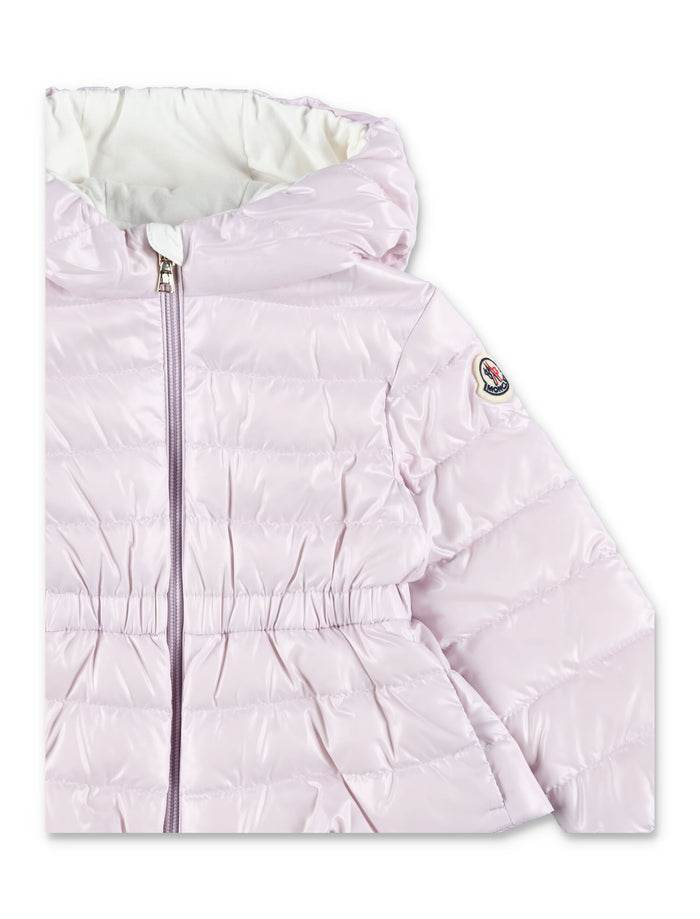 Moncler Pinar girls hooded jacket Lilac Polyamide Lining Down