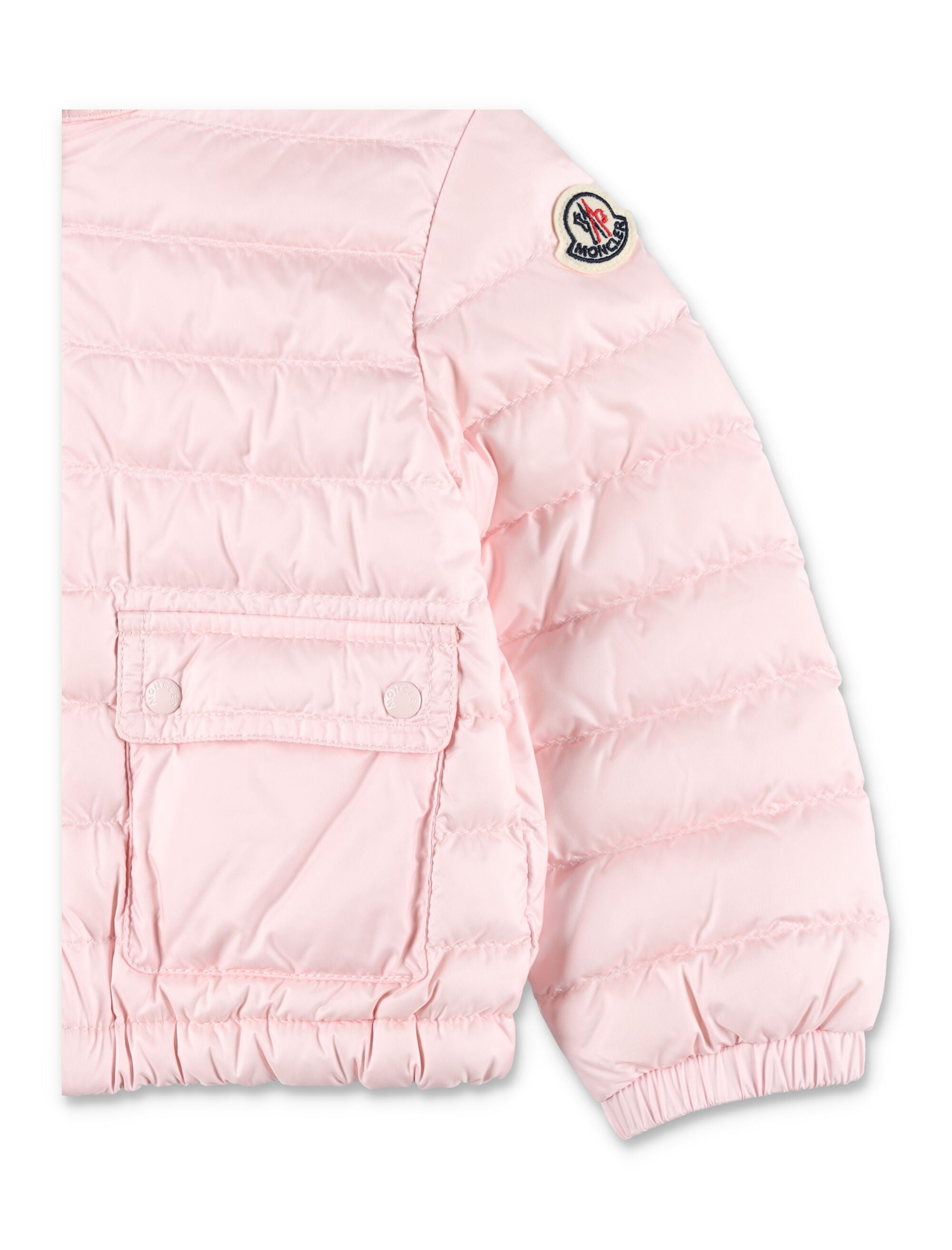 Moncler Lans girls down jacket Pink Polyamide Lining