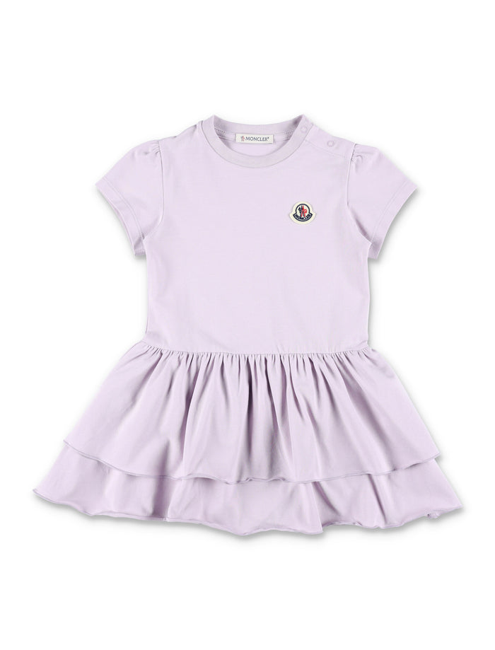 Moncler cotton jersey baby dress Lilla
