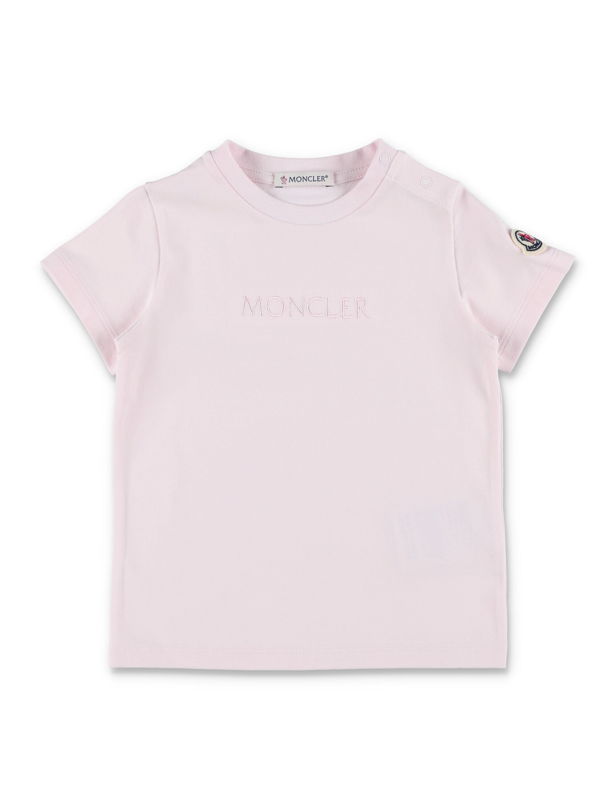 Moncler baby cotton jersey t-shirt Rose Tshirt
