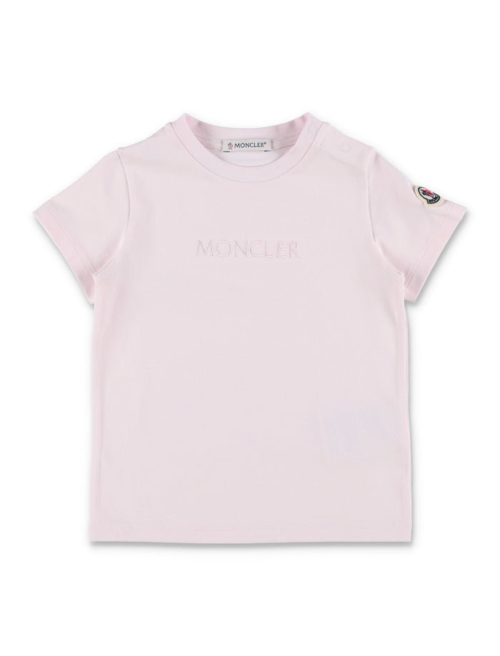 Moncler baby cotton jersey t-shirt Rose Tshirt