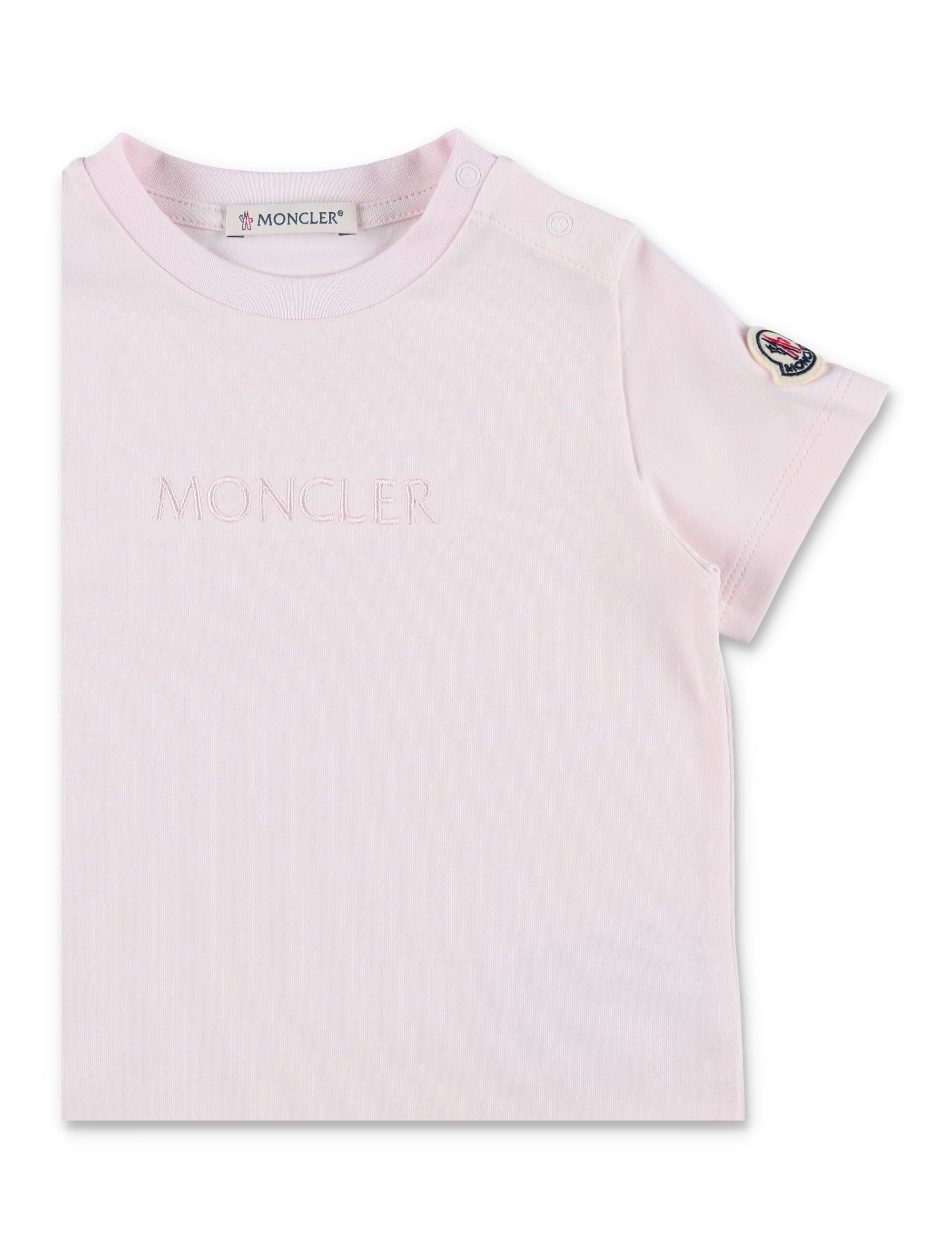 Moncler baby cotton jersey t-shirt Rose Tshirt