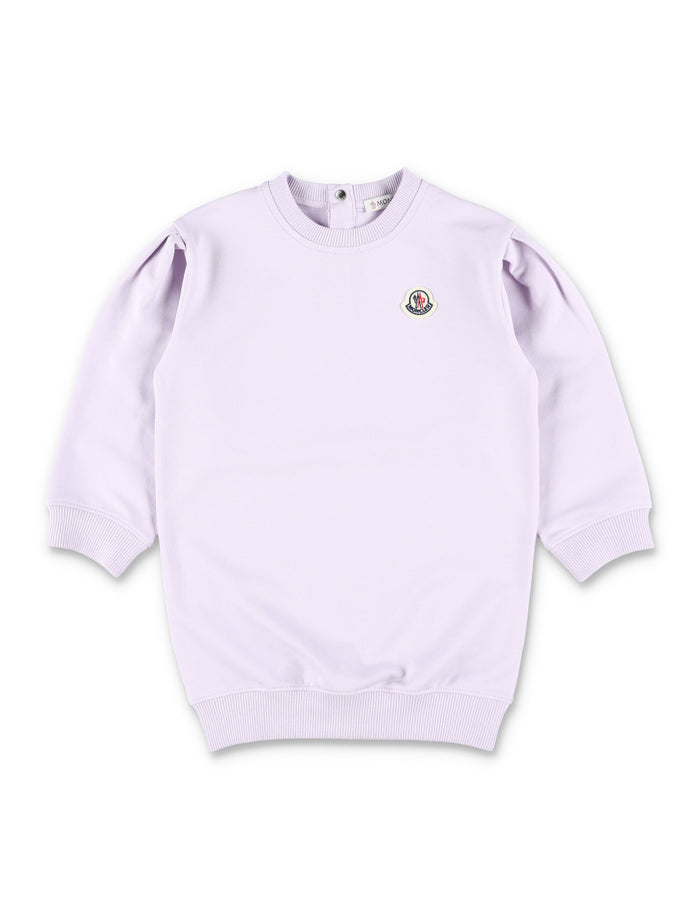 Moncler baby fleece dress Lilla Cotton