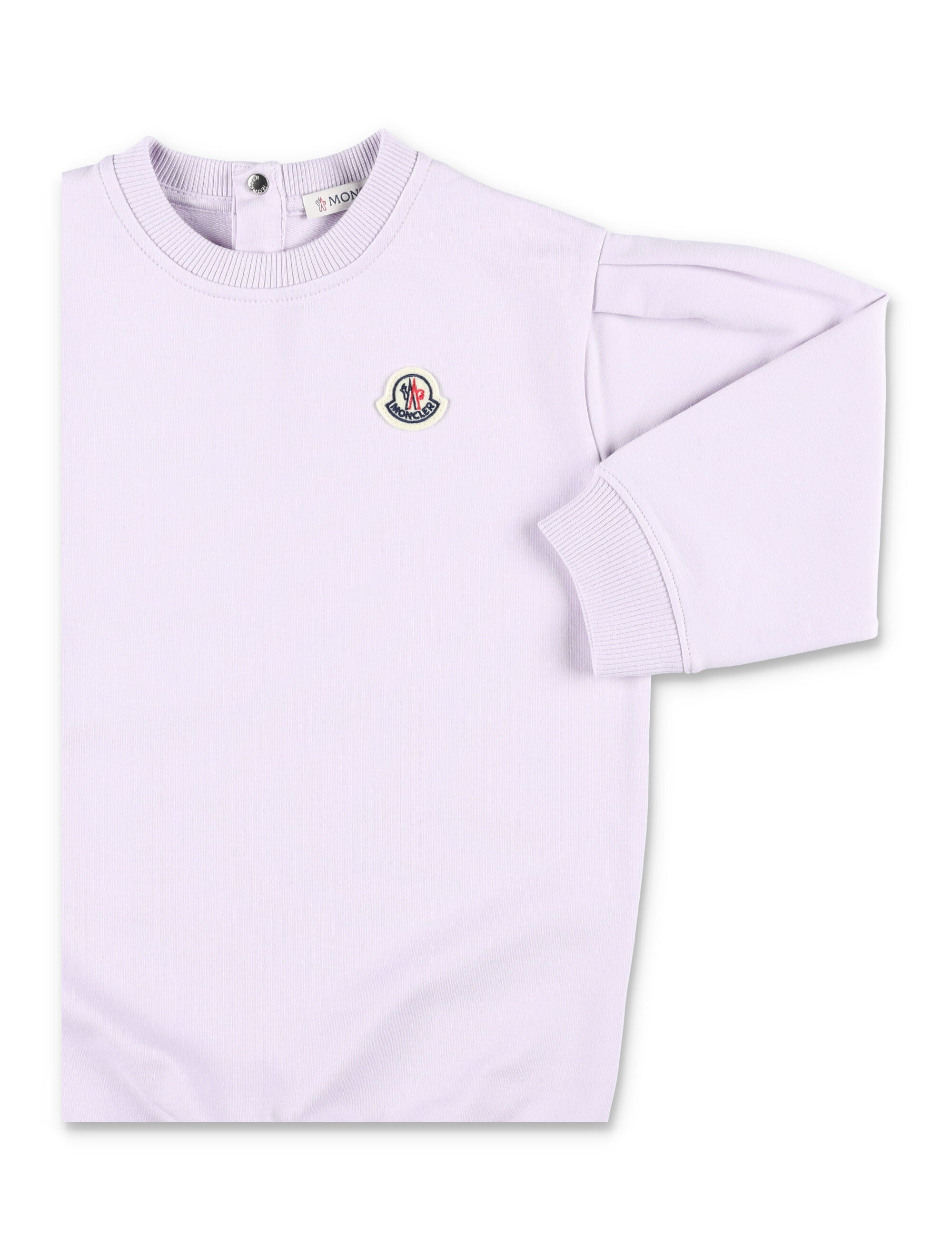 Moncler baby fleece dress Lilla Cotton