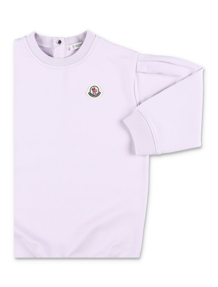 Moncler baby fleece dress Lilla Cotton