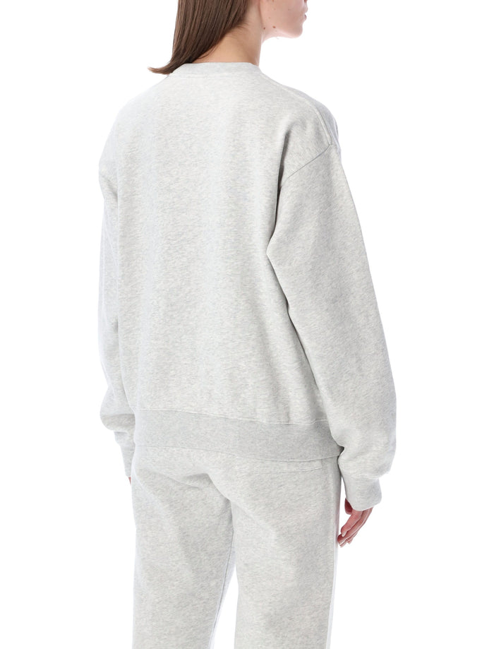 Sporty & Rich Beverly Hills Crewneck Sweatshirt Heater Grey Cotton