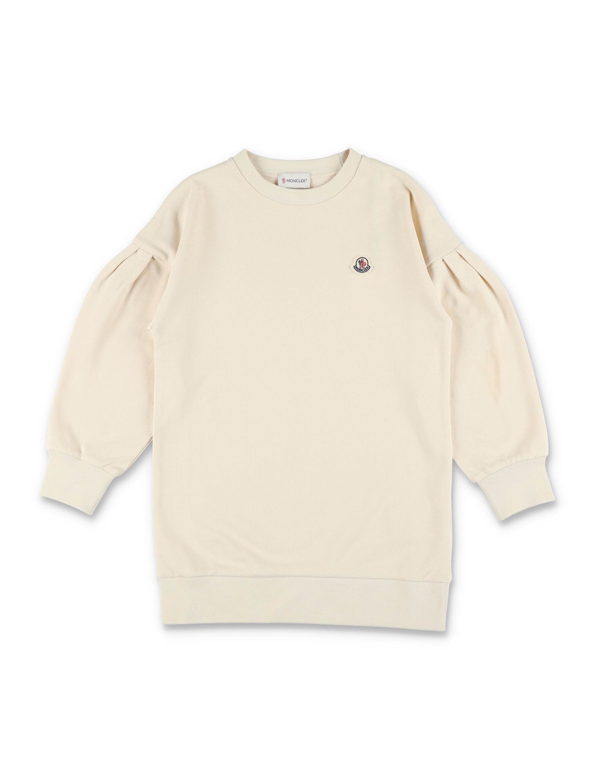 Moncler sweatshirt dress for girls Burro Cotton