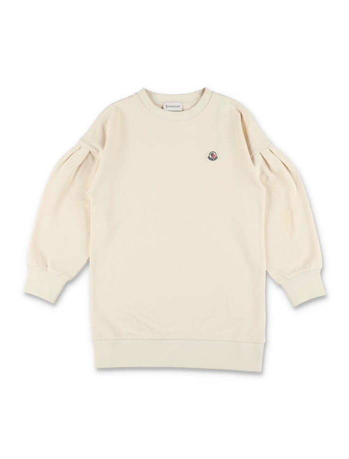 Moncler sweatshirt dress for girls Burro Cotton