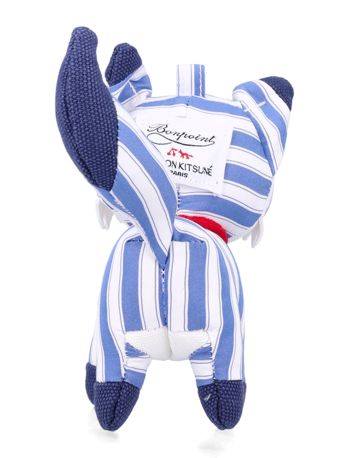 Bonpoint X Maison Kitsuné Girls Fox Plush Toy L.blue Cotton Lining