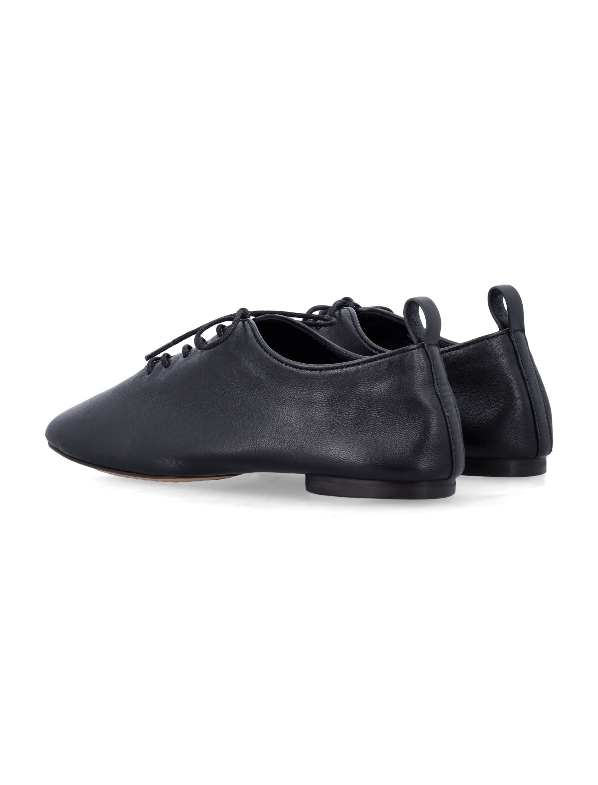 Soeur Orso soft lambskin lace-up derbies Black Lamb Leather Laced Shoes