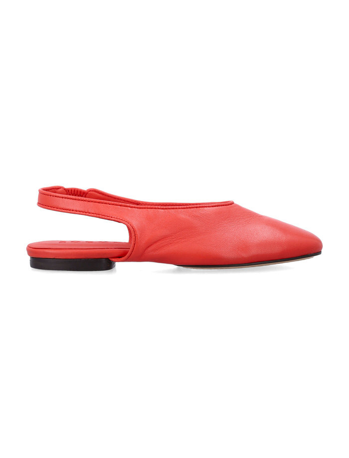 Soeur Emmett soft lambskin slingbacks Red Lamb Leather Flat Shoes