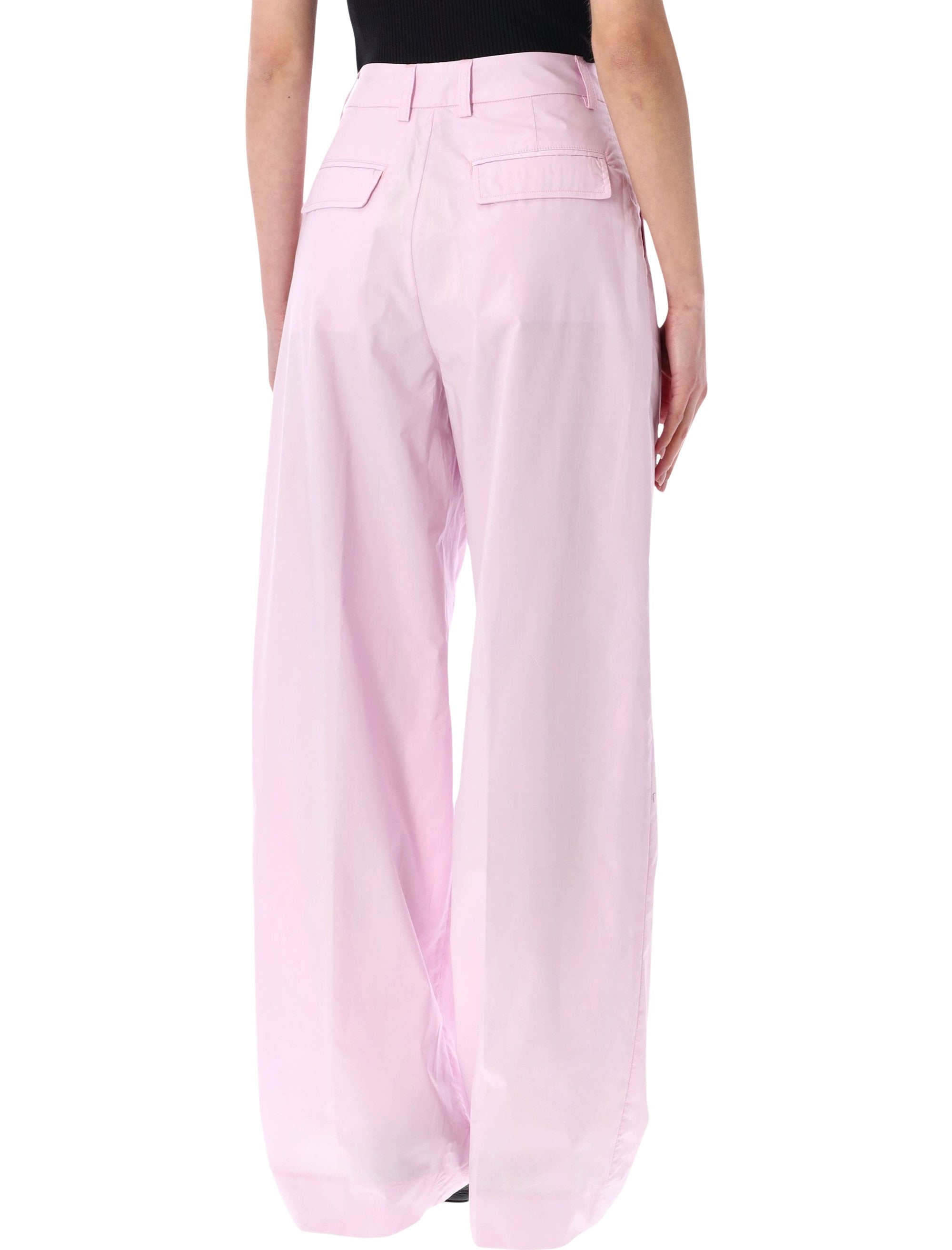 The Latest Axel poplin pants Rose Cotton