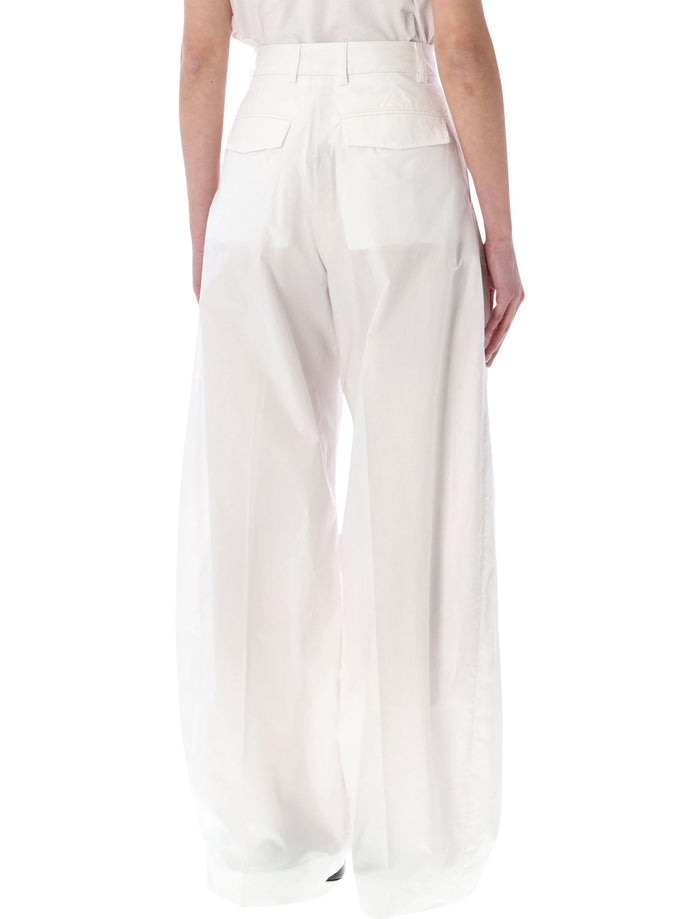 The Latest Billie Poplin Pants White Cotton
