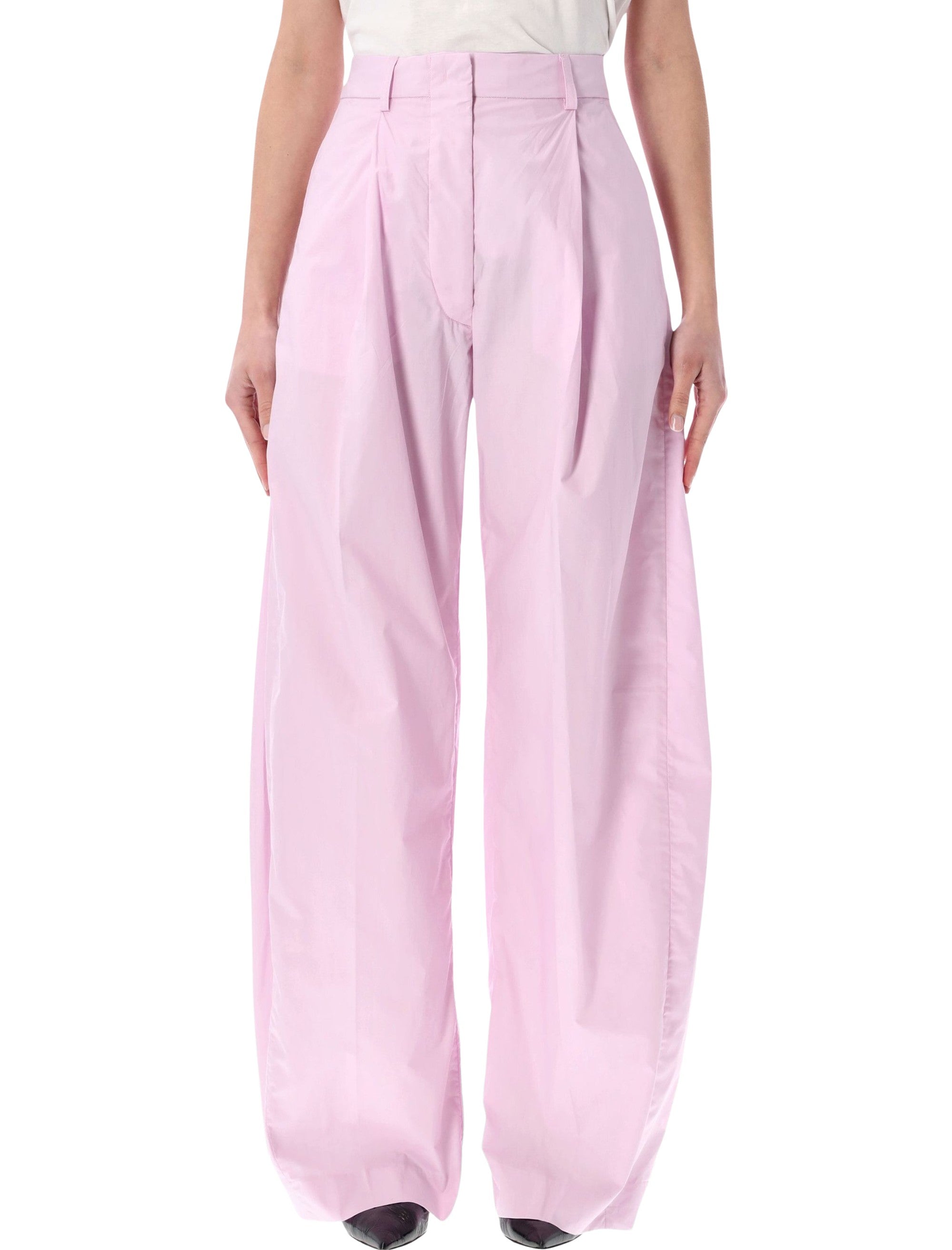 The Latest Billie Poplin Pants Rose Cotton