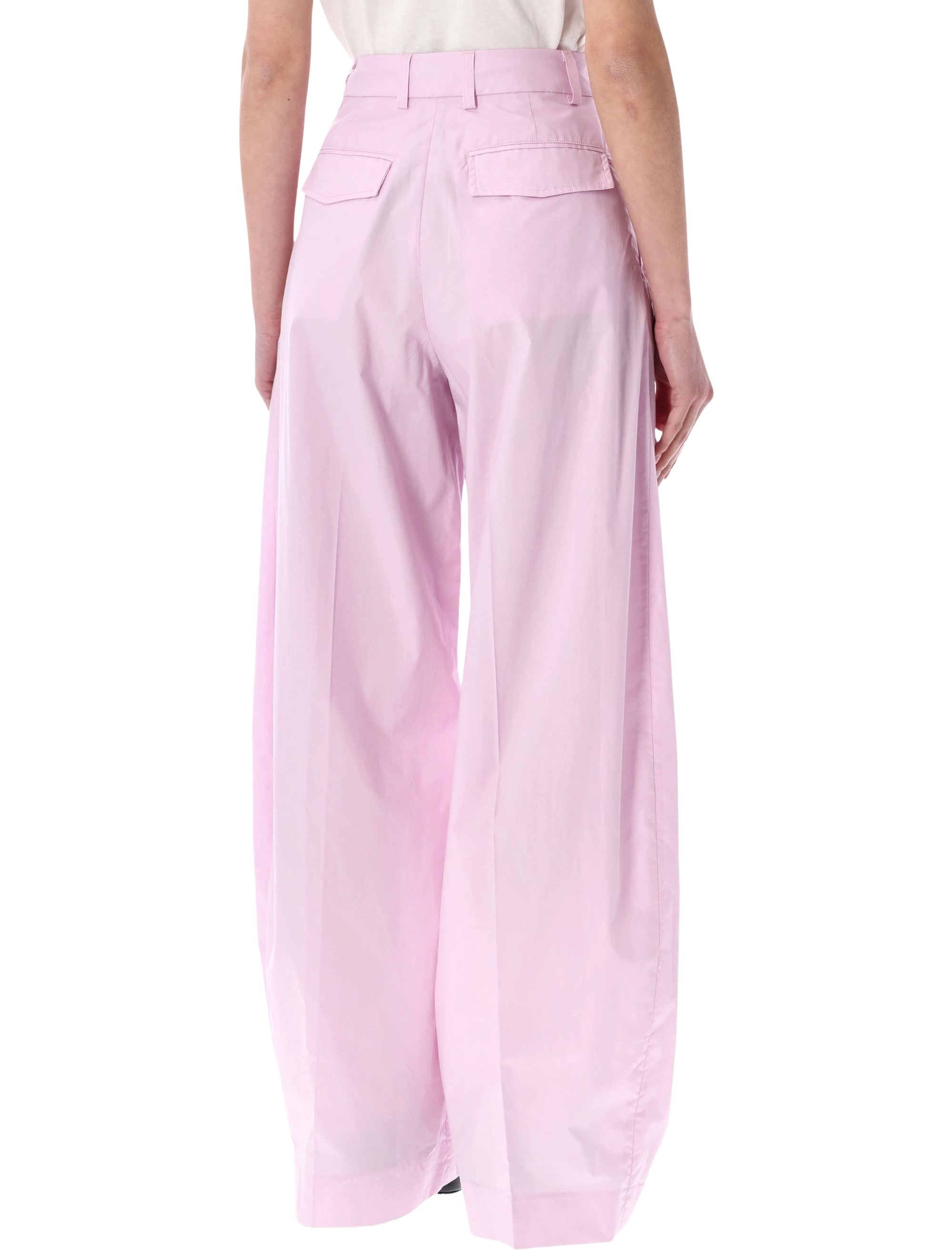 The Latest Billie Poplin Pants Pink Cotton