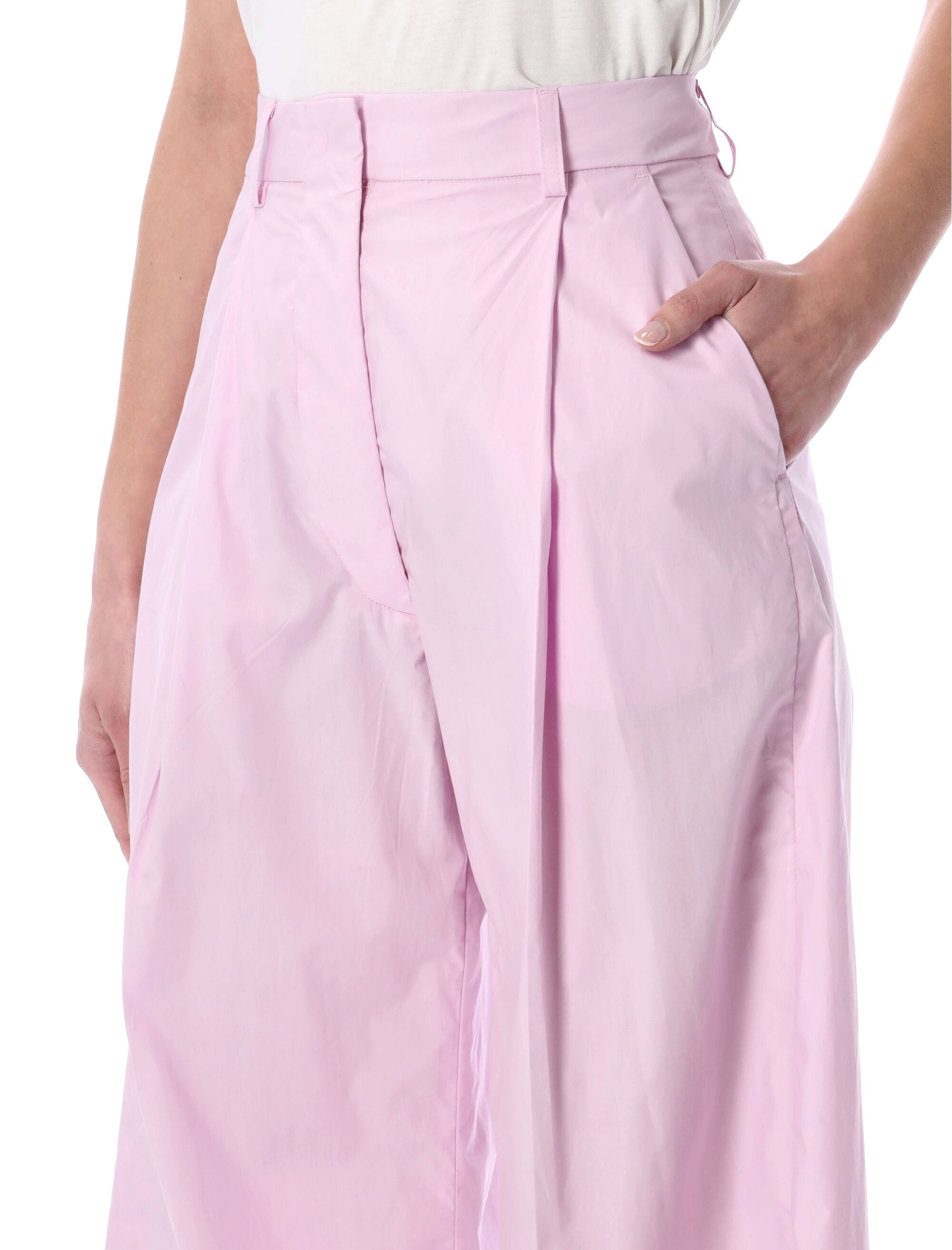 The Latest Billie Poplin Pants Rose Cotton