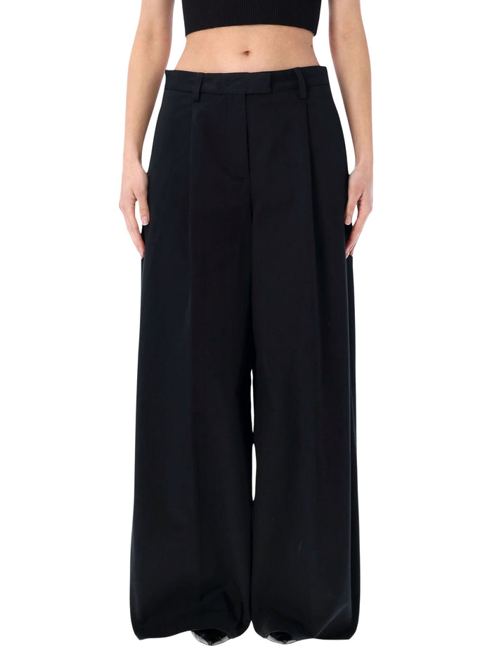 The Latest Deva cotton tailored pants Black