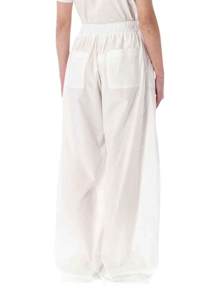 The Latest Dora elastic waist pants White Cotton