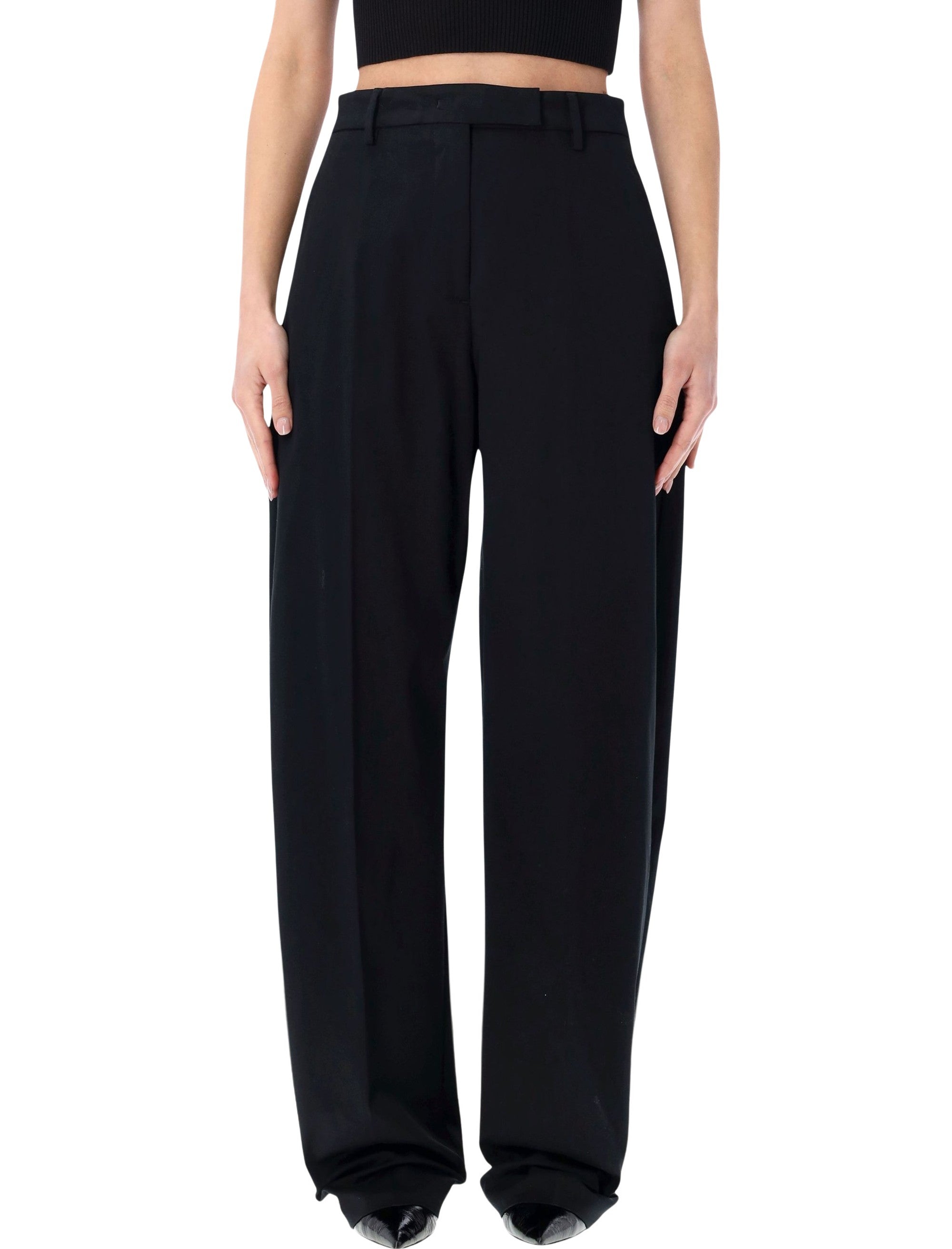 The Latest Dina tailored pants Black Cotton
