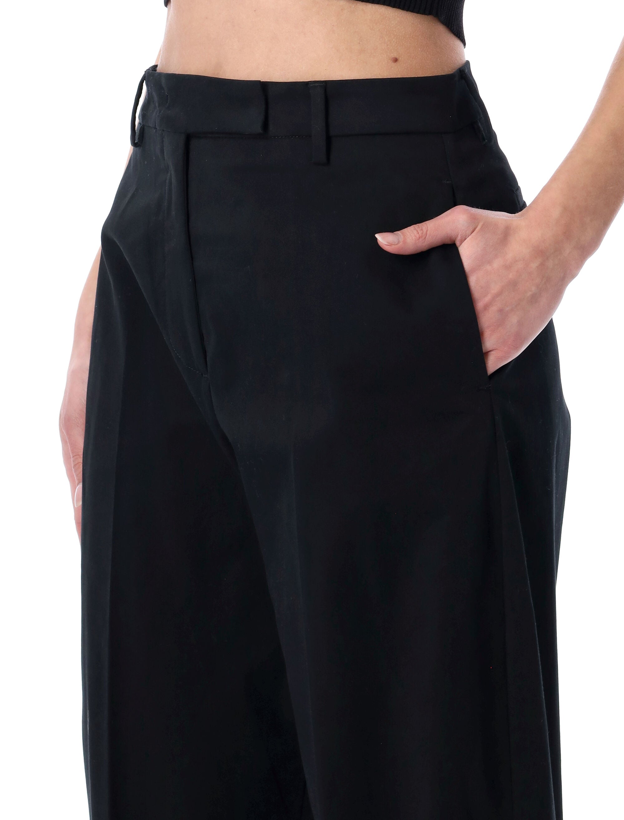 The Latest Dina tailored pants Black Cotton