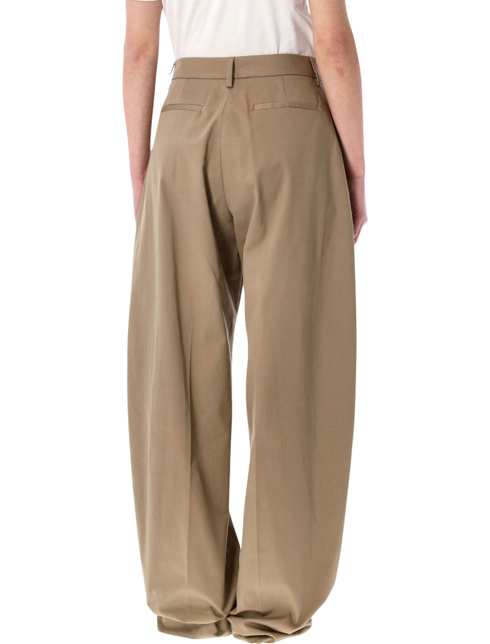 The Latest Dina tailored pants Cognac Cotton