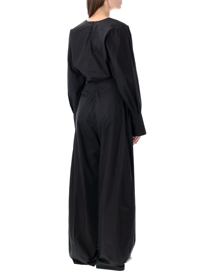 The Latest Drew poplin jumpsuit Black Cotton