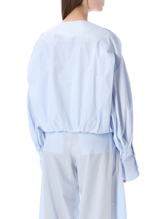 The Latest Diana poplin shirt Azzurro Cotton