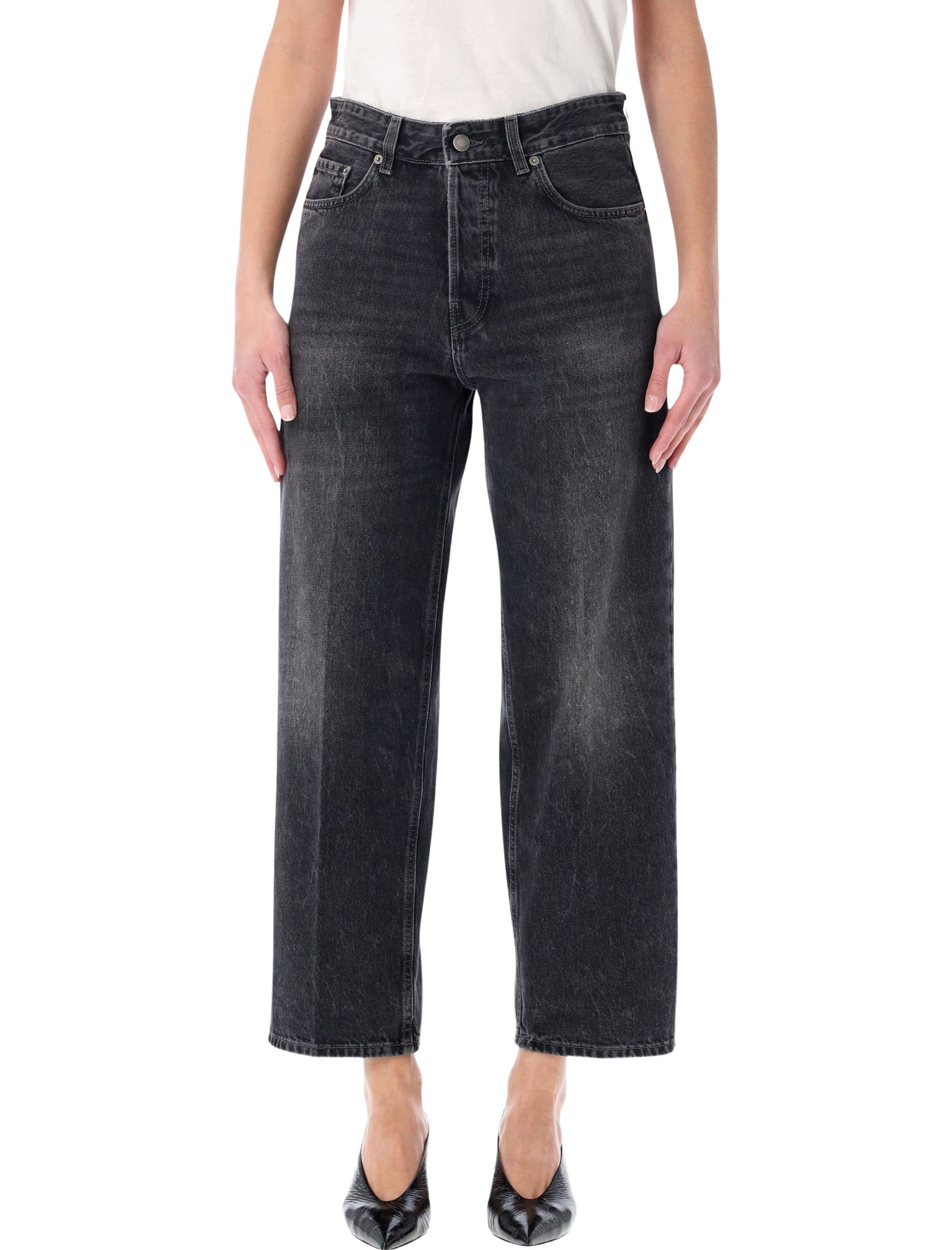 Haikure Betty authentic black cropped jeans Wash Cotton