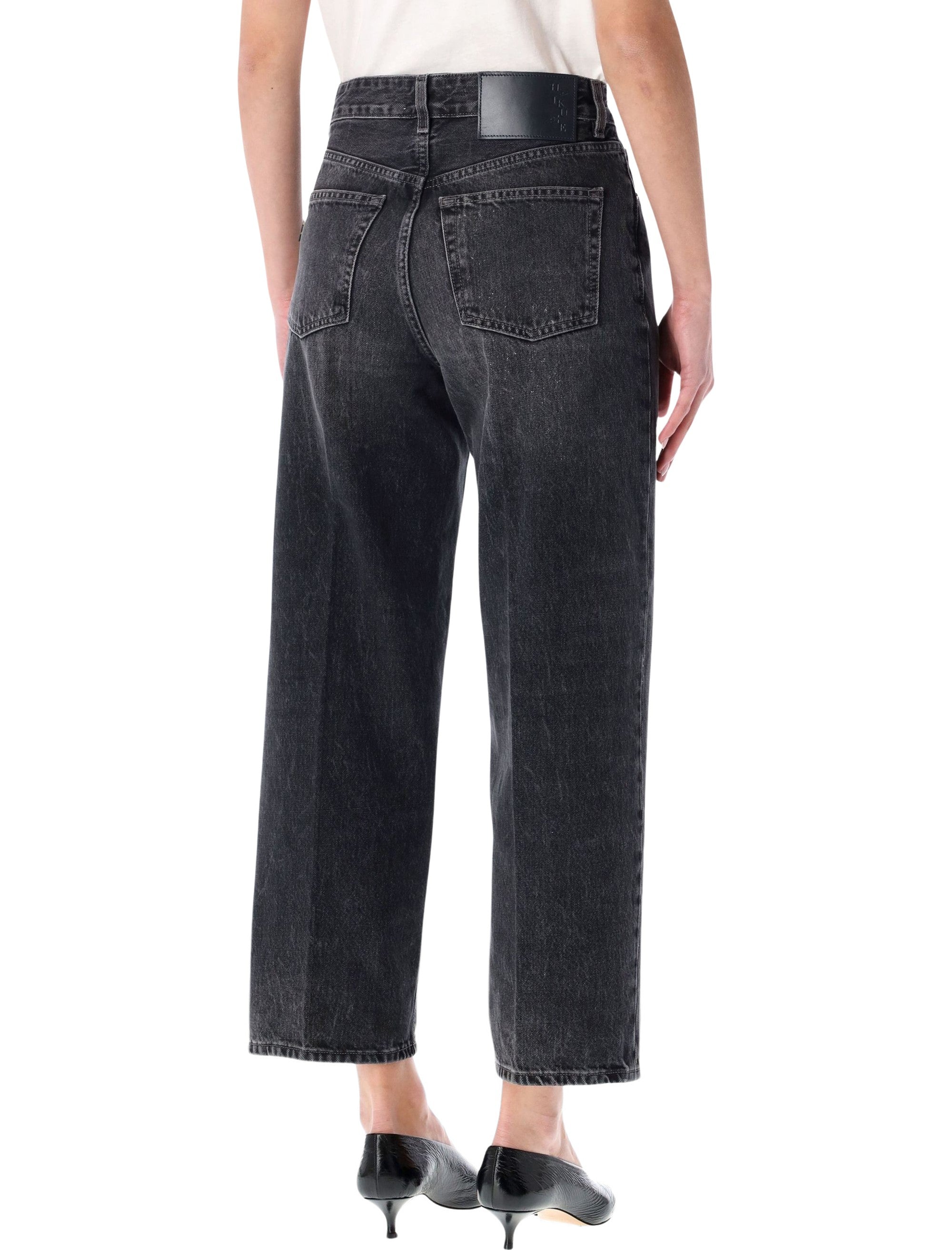 Haikure Betty authentic black cropped jeans Wash Cotton