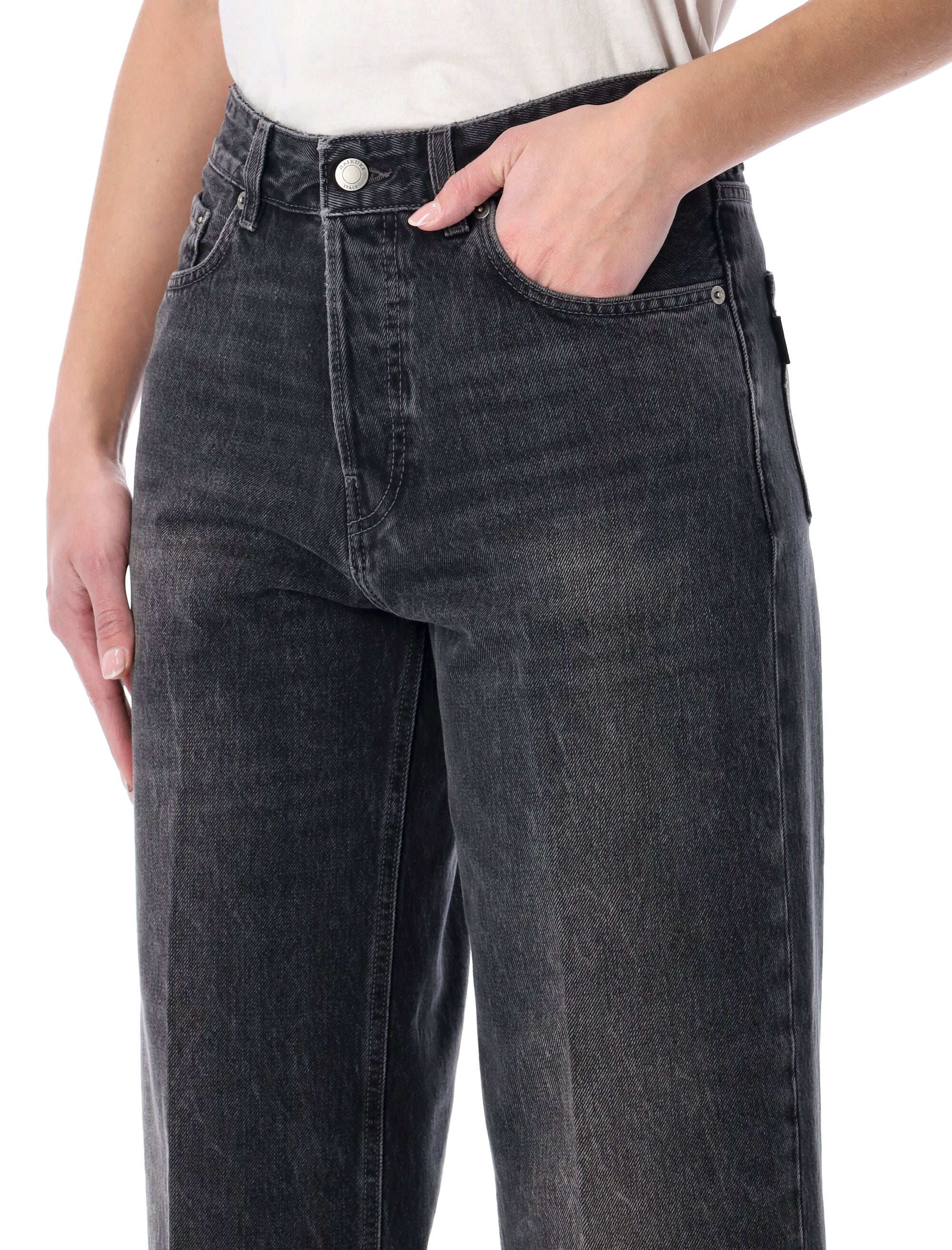 Haikure Betty authentic black cropped jeans Wash Cotton