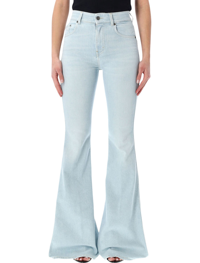 Haikure Farrah flared denim Ice Grey Recycled Cotton Jean