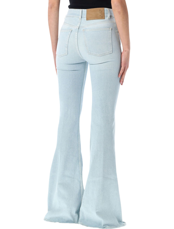 Haikure Farrah flared denim Ice Grey Recycled Cotton Jean